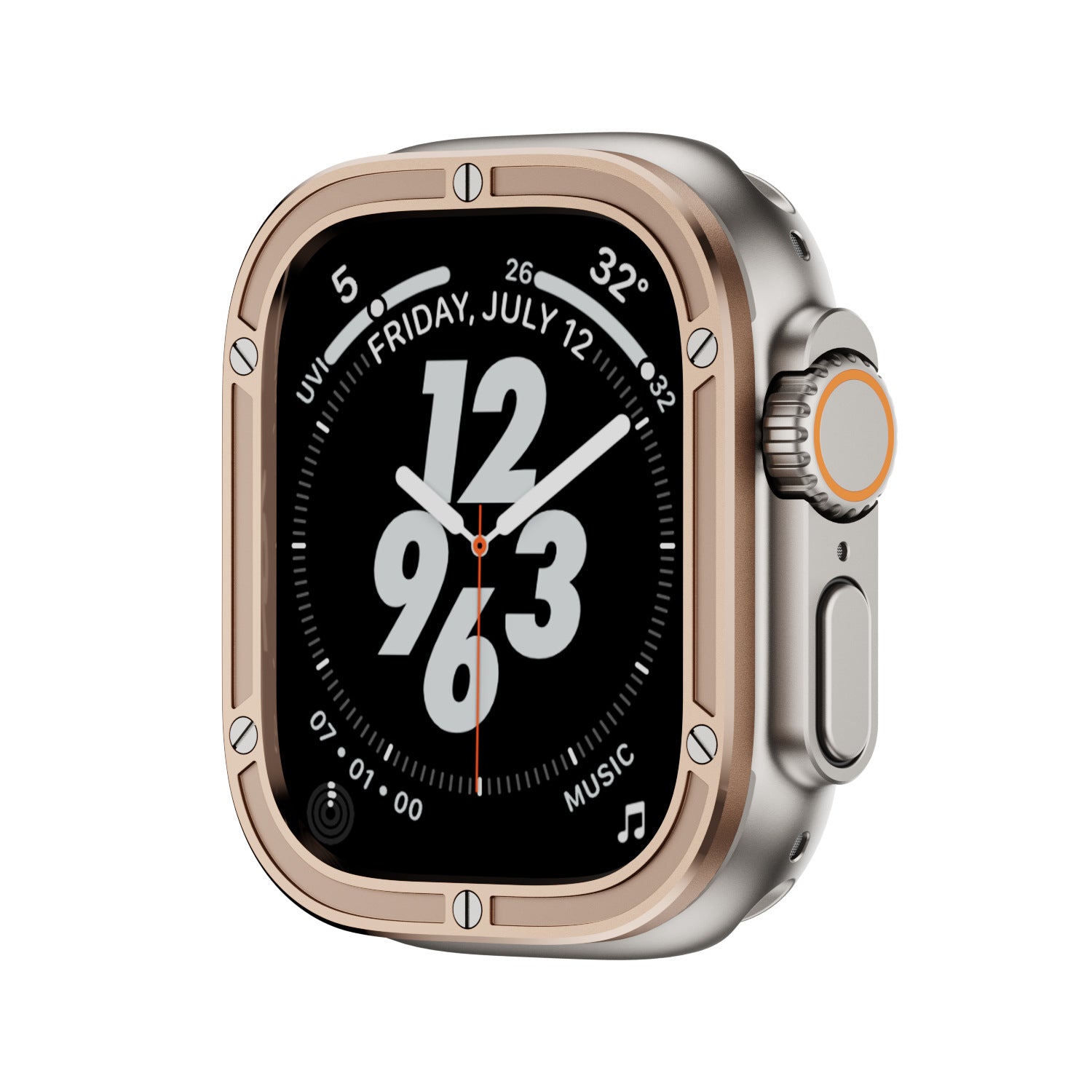 Immortális Acél Köröm Védő Kör Apple Watch Ultra-hoz