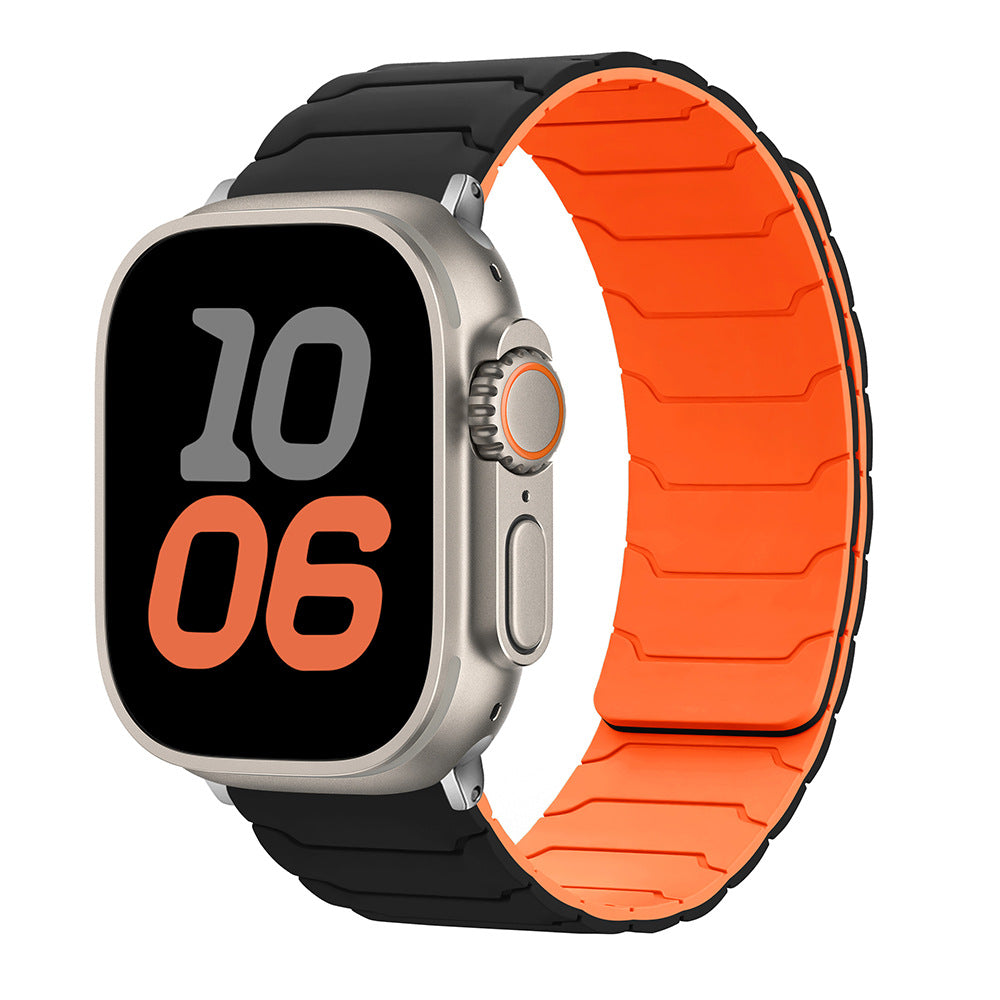 Armor Warrior Silicone Magnetic Watch Strap for Apple Watch