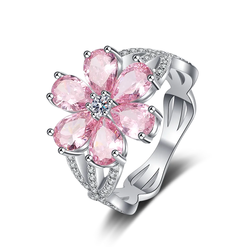 Pink Cherry Blossom Ring