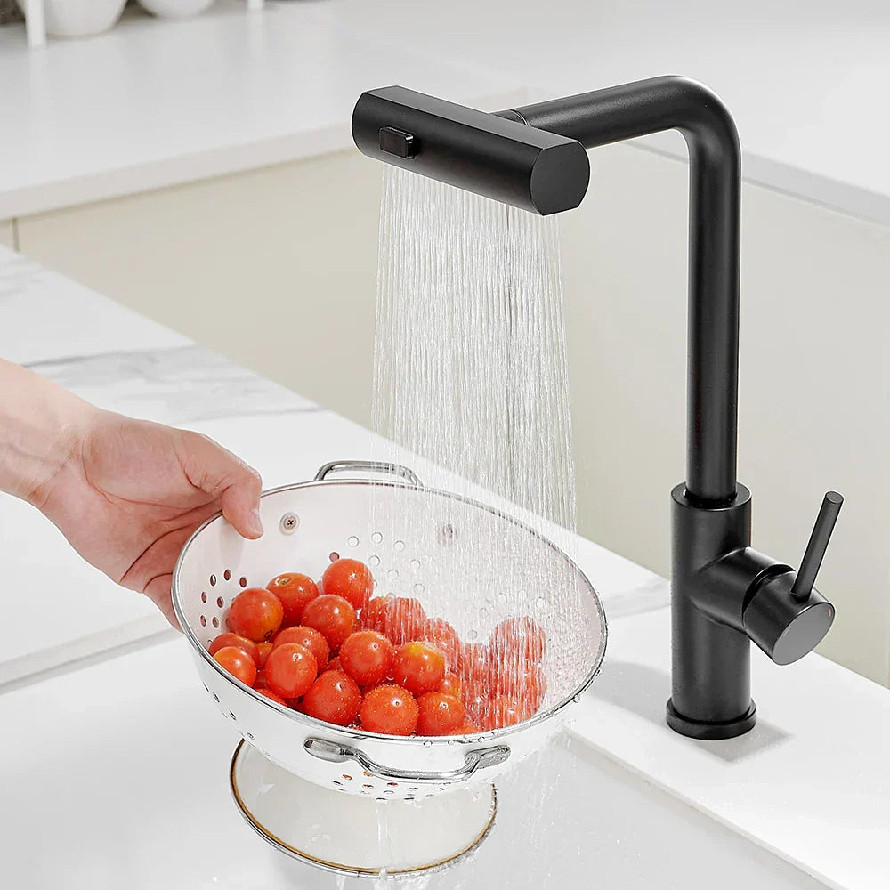 Multifunctional Waterfall Stainless Steel Removable Kitchen Faucet Luxury Model