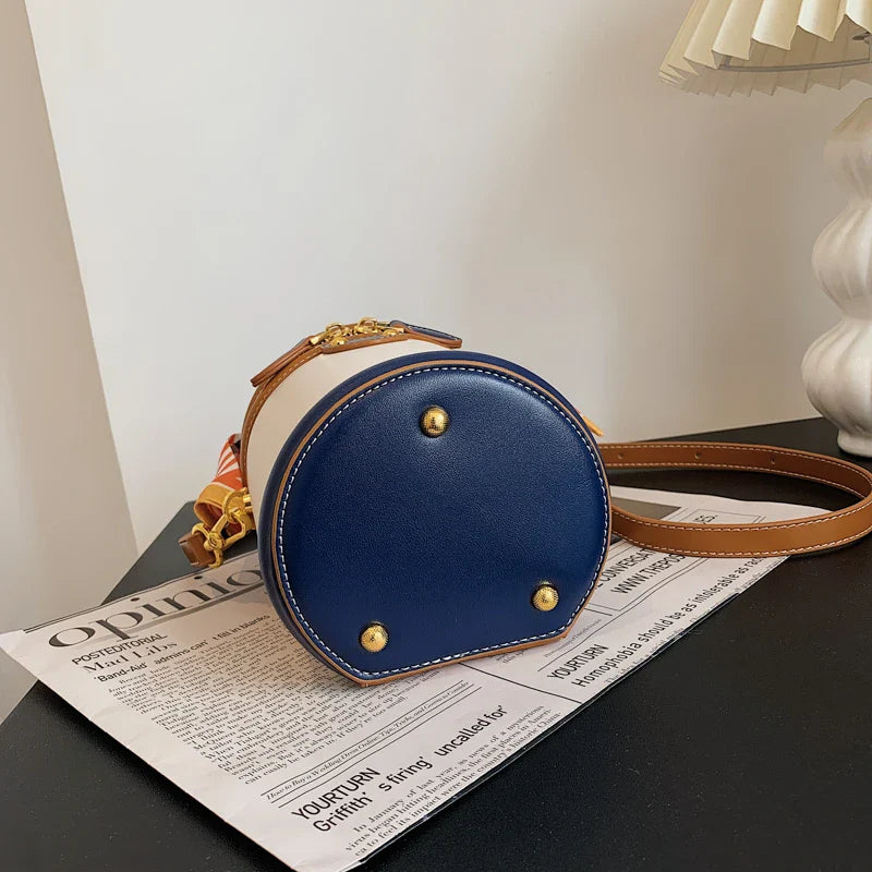 Geantă cilindrică chic pentru femei - Stil trendy de umăr și crossbody