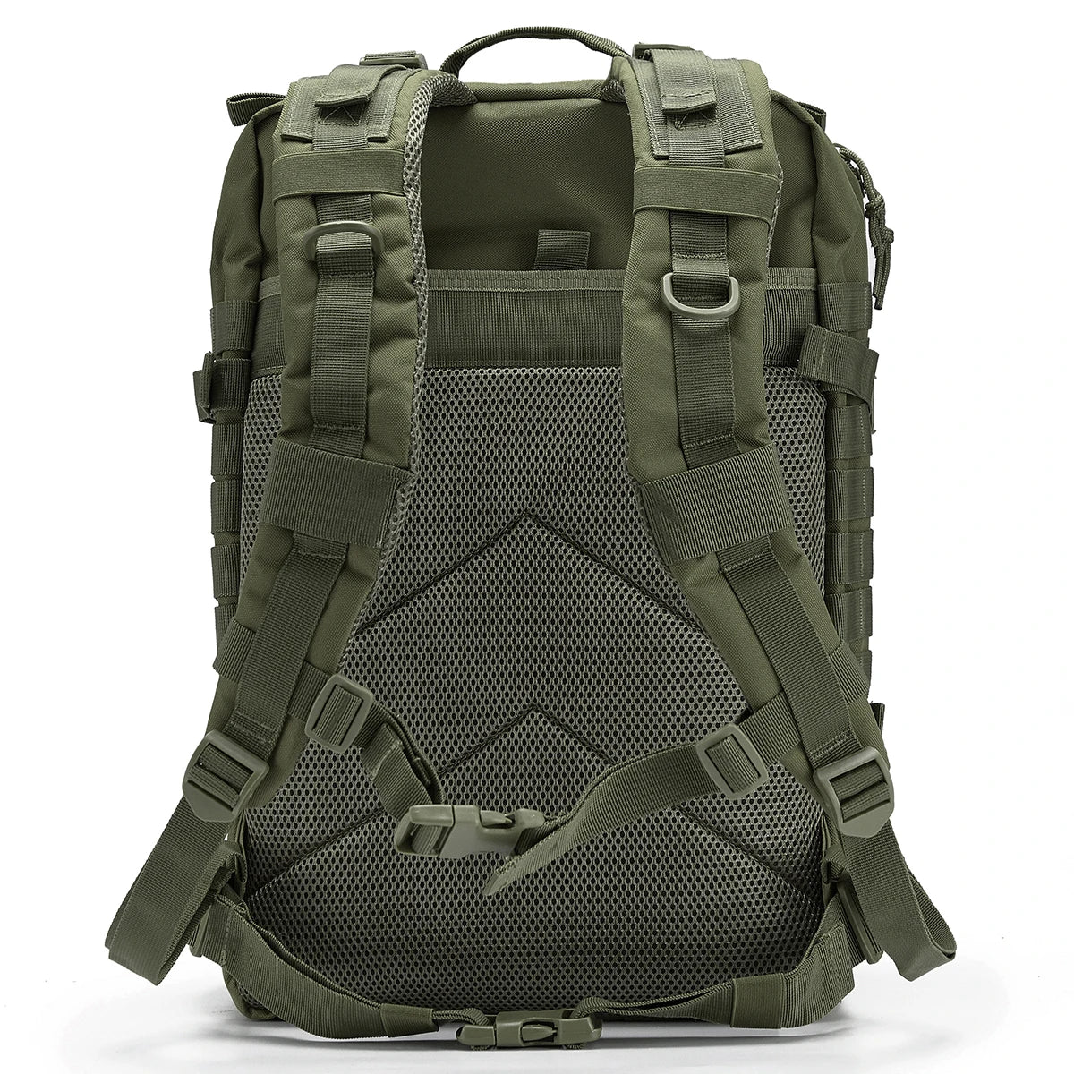 Sac à dos tactique 45 L pour homme/femme – Sac à dos MOLLE pour la chasse, la pêche, la randonnée, le trekking et la survie – Sac à dos d'extérieur de grande capacité avec porte-gobelets