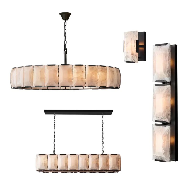 Retro American E14 LED Dimmable Chandelier Hanging Lamps