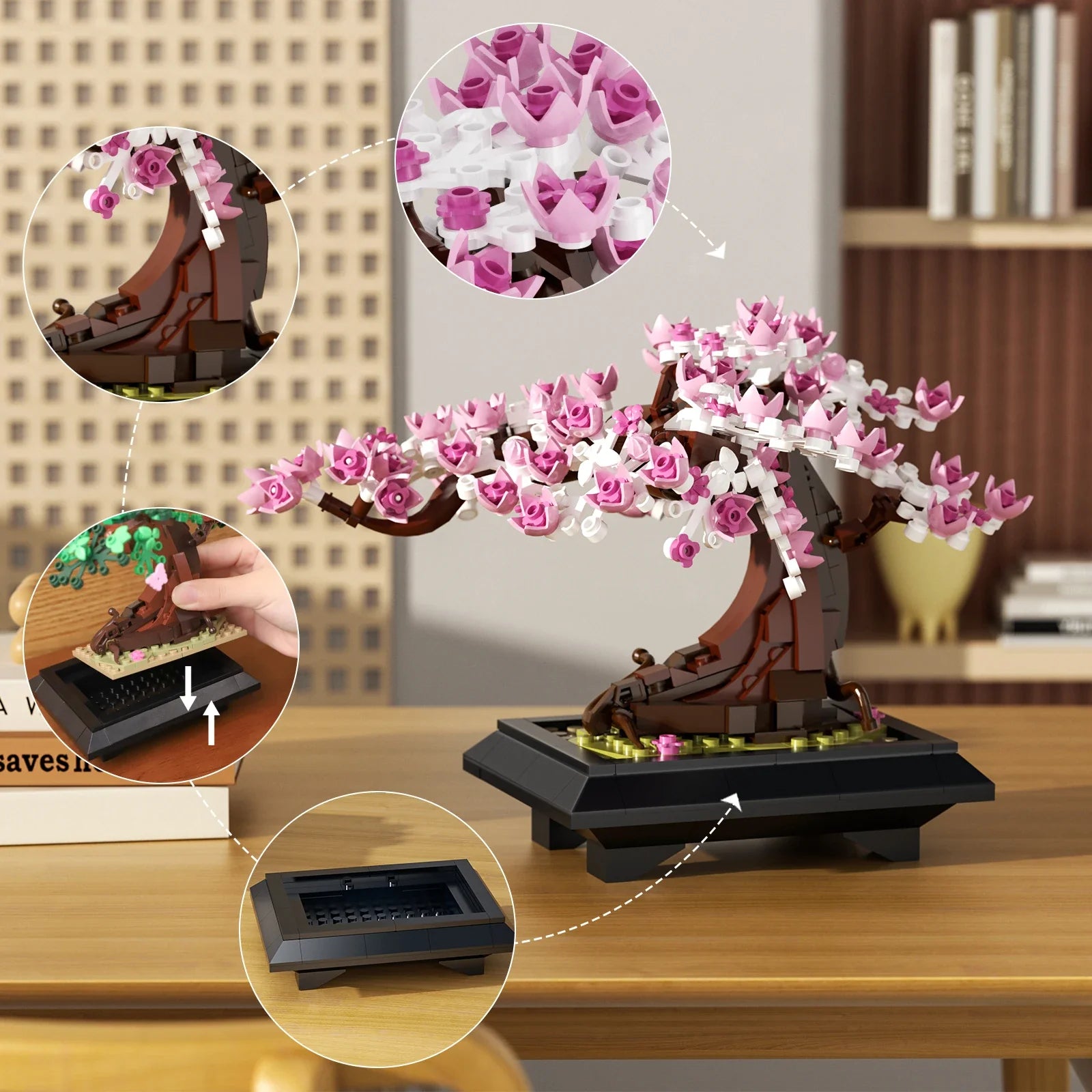 Sara Four Seasons Bonsai Building Blocks - Spring, Summer, Autumn, Winter Model