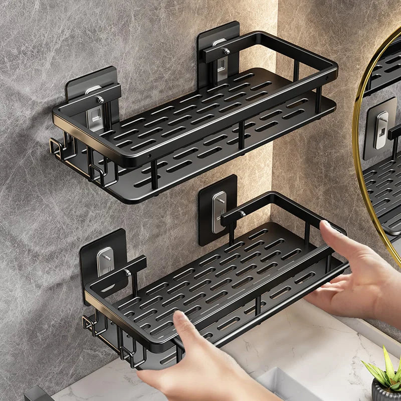 Winnie Wall-Mounted Shower Shelf – No-Drill Bathroom Organizer