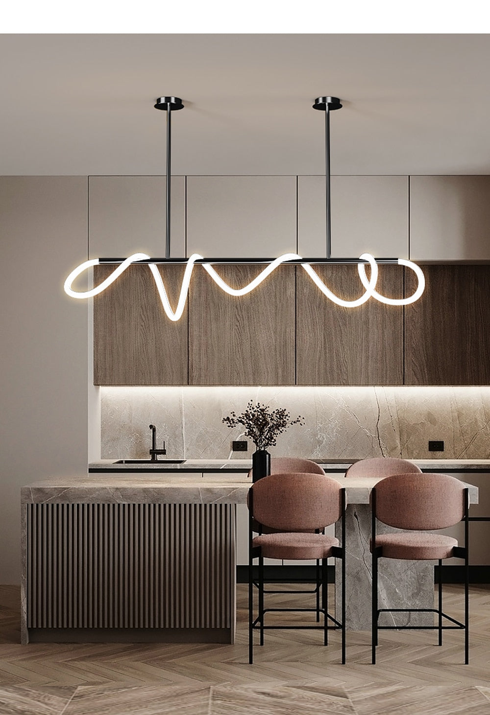 Kolia LED Dimmable Fekete Fehér Arany Króm Mennyezeti Designer