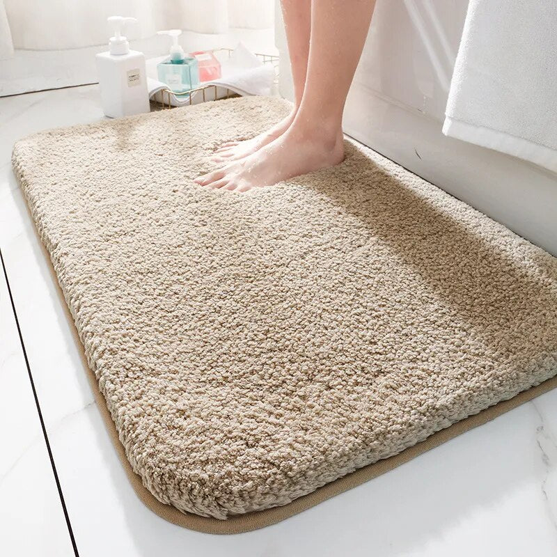 Alfombra de baño antideslizante súper suave de primera calidad: alfombra de baño gruesa y absorbente para máxima comodidad