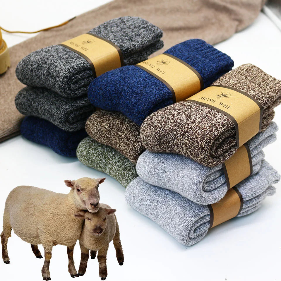 100% Wol Merino Warmte Pro: Premium dikke wollen wintersokken voor heren