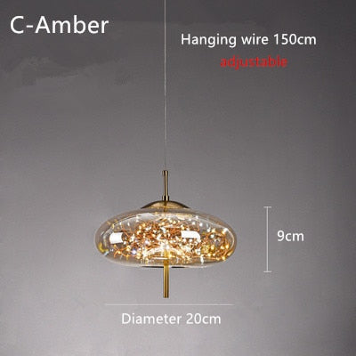 Haydée Glass Star Pendant Light lamp