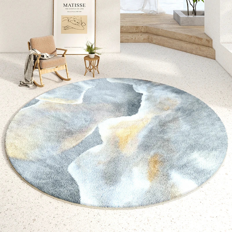 Luxury Minimalist Soft Round Rug