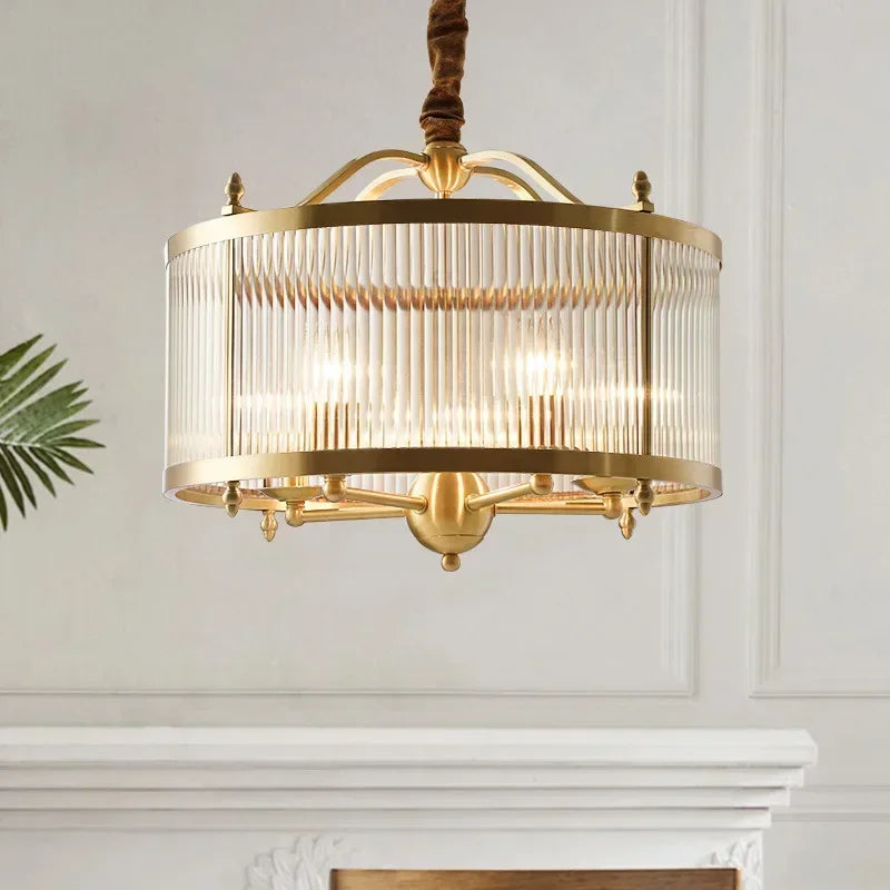 Grayson Golden Glass Chandelier