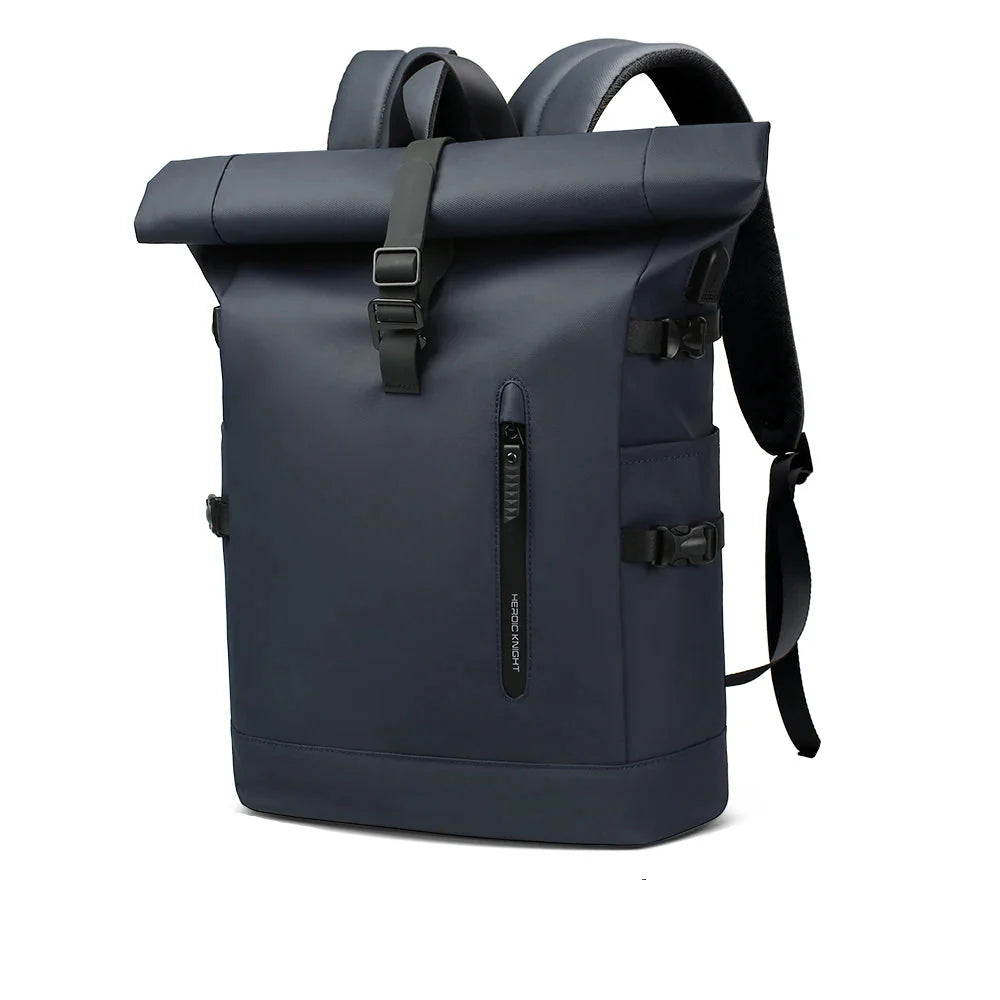 Sac à dos de voyage extensible – Sac étanche pour ordinateur portable de grande capacité avec port USB pour la randonnée, le cyclisme et une utilisation quotidienne