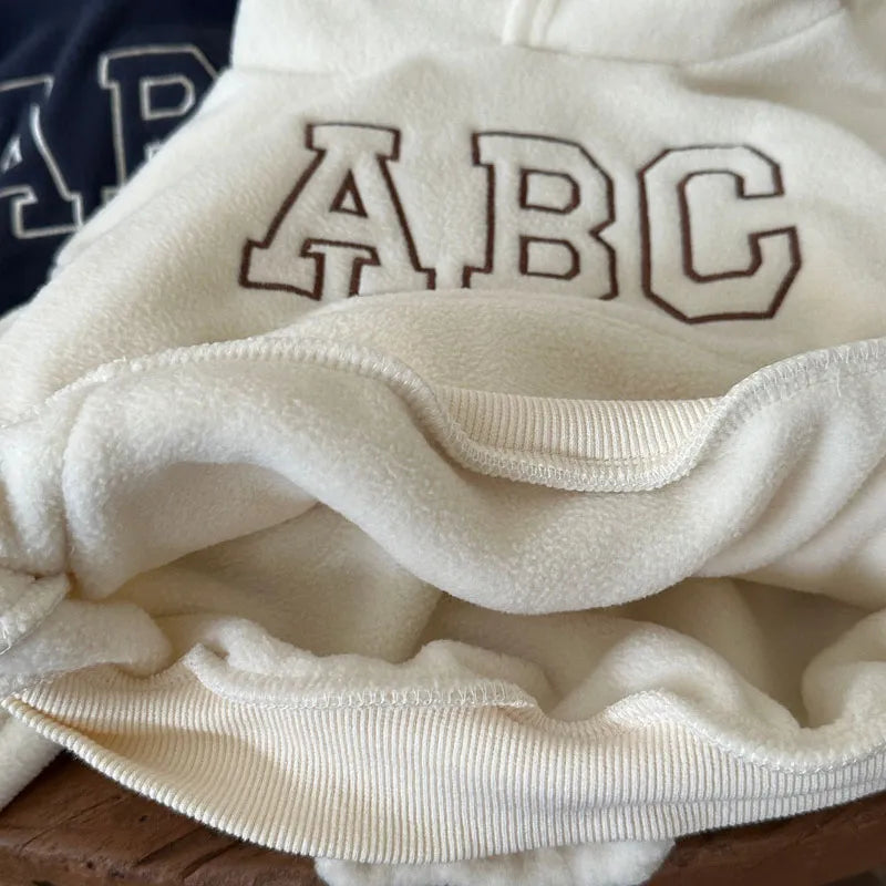 ABC-hoodie met bontvoering voor kinderen