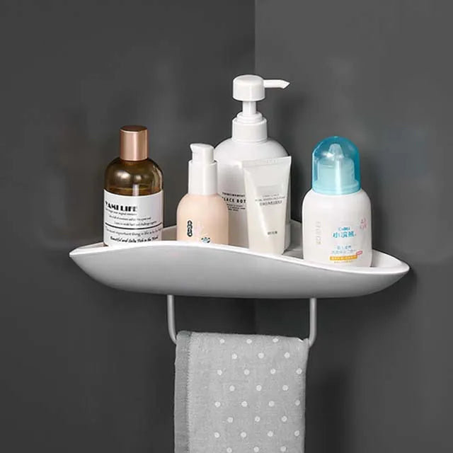 No-Drill Sleek Shower Shelf for Shampoo & Cosmetics