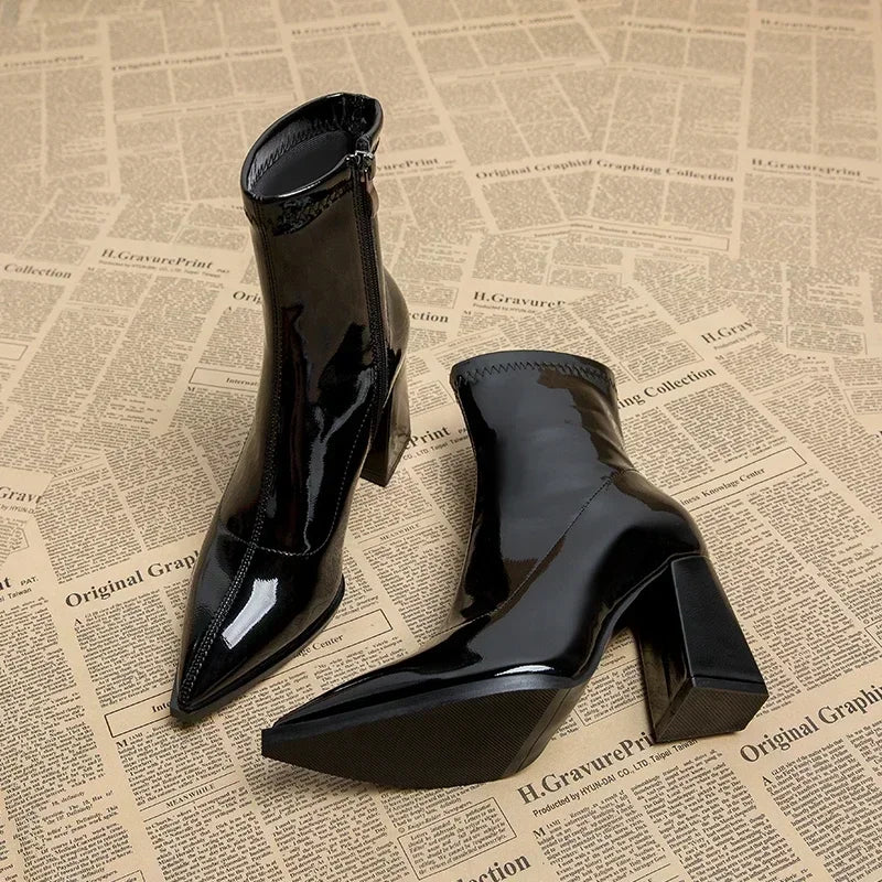 Brecki Pointed Toe Ankle Boots