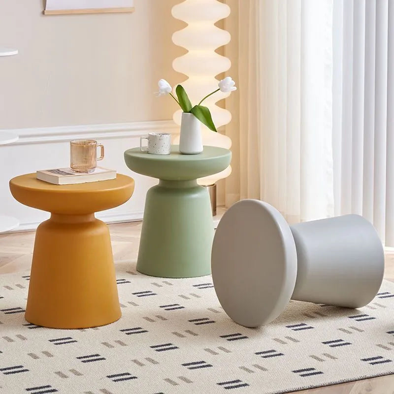 Nordic Pastel Modern Round Side Table