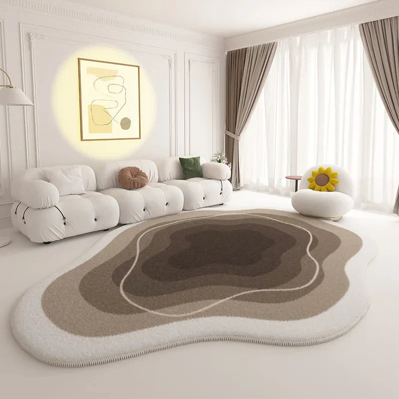 Modern Cream Style Plush Rug