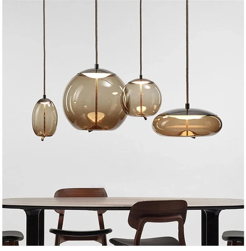 Art Glass Design Suspension Pendant Light