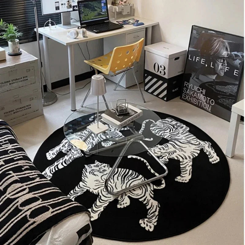 ara's Tiger Stripes Pluche Vloerkleed - Zacht, Stijlvol en Duurzaam voor Woonkamer, Slaapkamer en Meer!