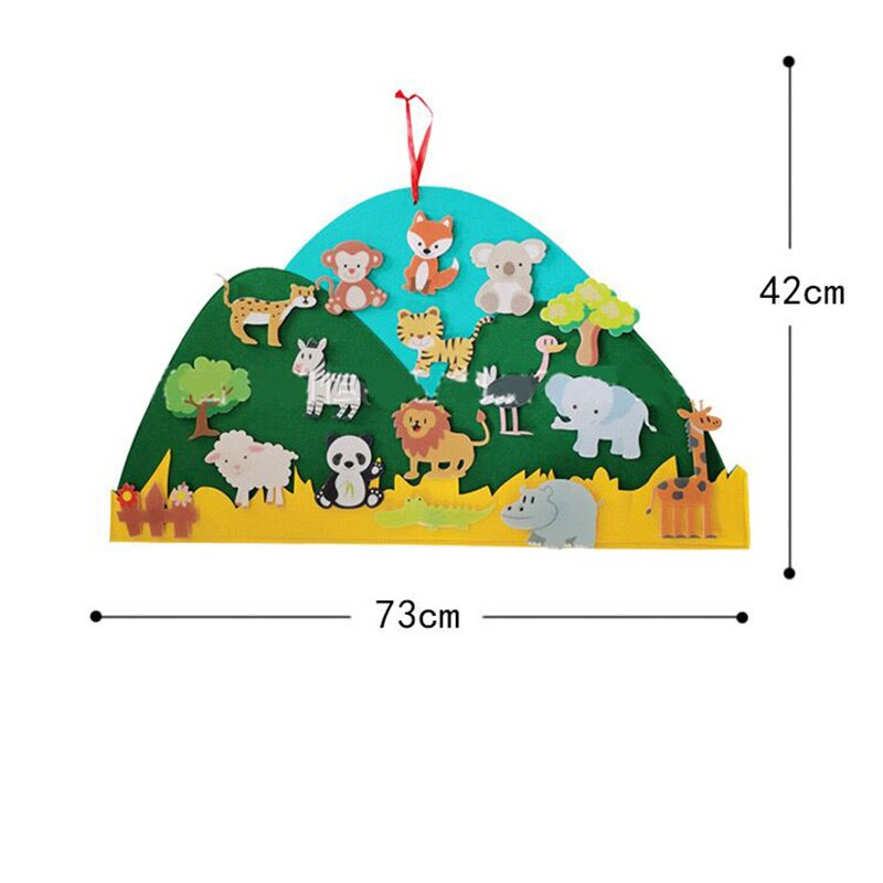 DIY Állat™ - Rögzítsd az állatokat a helyükre - DIY Állat témájú filctábla