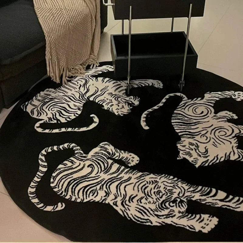 ara's Tiger Stripes Pluche Vloerkleed - Zacht, Stijlvol en Duurzaam voor Woonkamer, Slaapkamer en Meer!