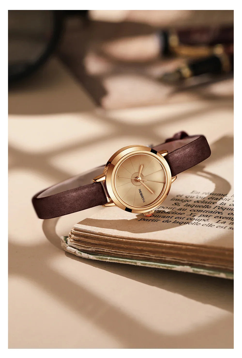 Mini Vintage Leather Watch for women