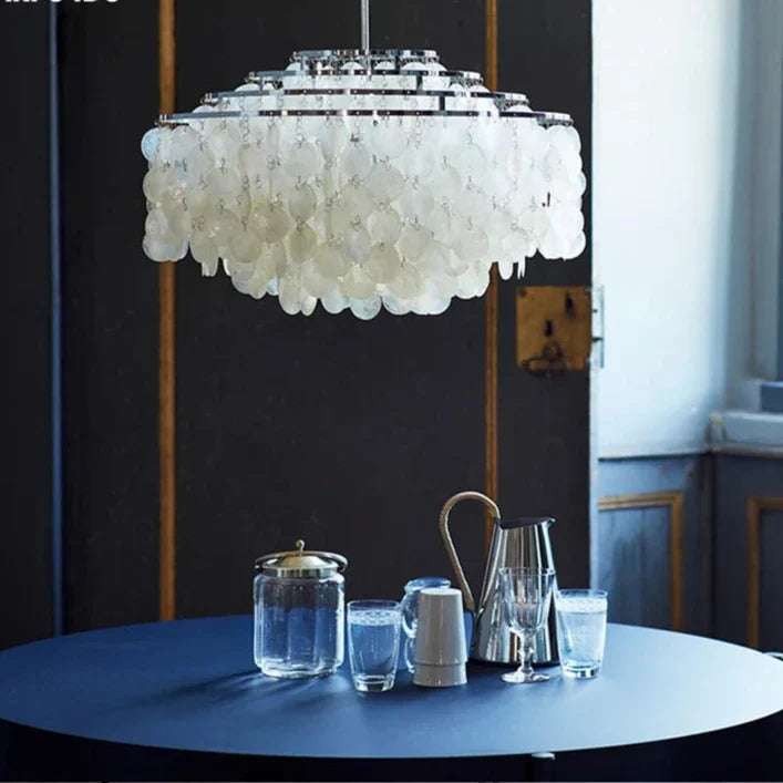 Chandelier en Coquillage de Luxe Sadaf