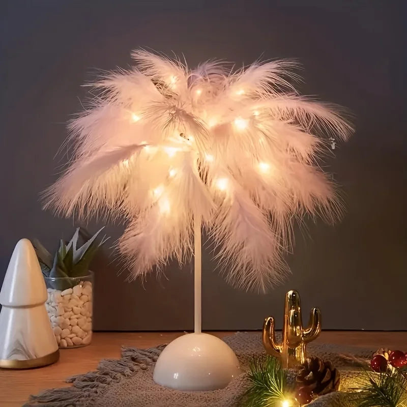 Drømmende Feather Glow Lampe