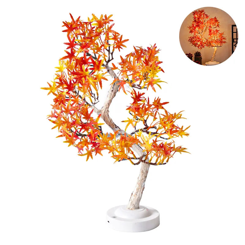 MapleGlow - Lampe LED Arbre Feuilles d'érable