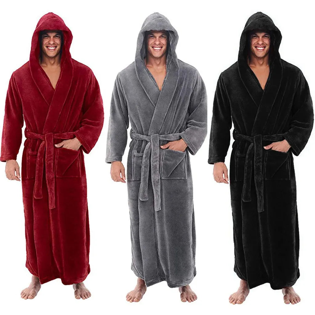 HoodedChill – Robe de Banho Confortável para Homens