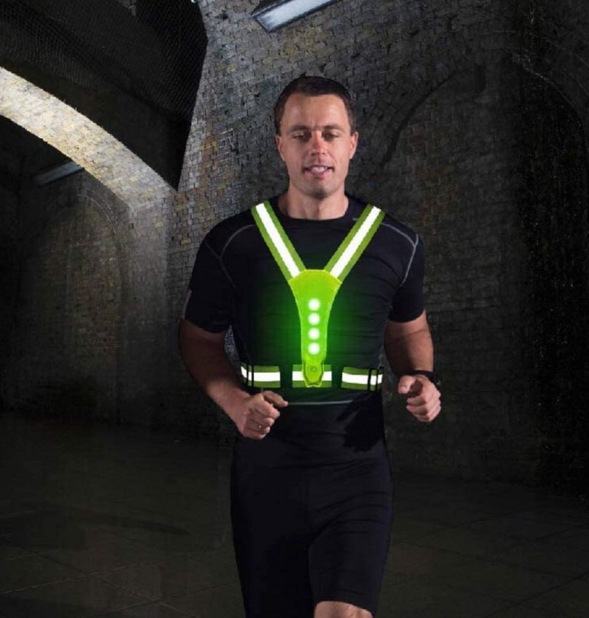 GlowGuard™ Biztonsági Mellény | Biztonsági LED Mellény Futáshoz, Kerékpározáshoz és Munkához