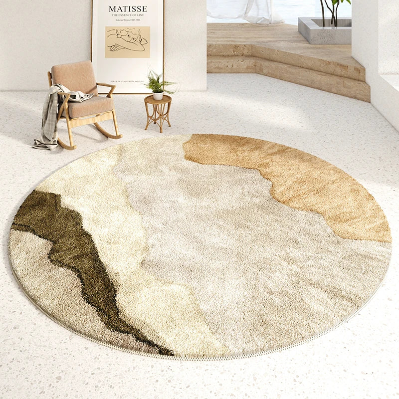 Luxury Minimalist Soft Round Rug