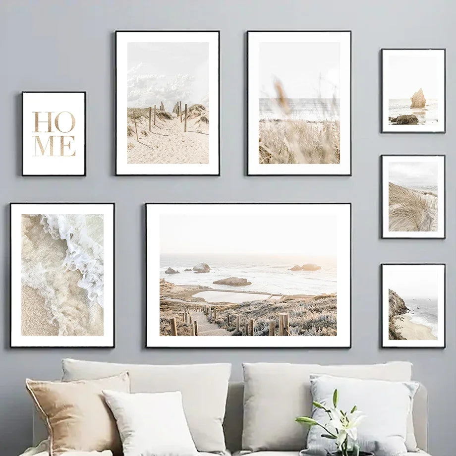 Tropical Sandy Beach Wall Pictures