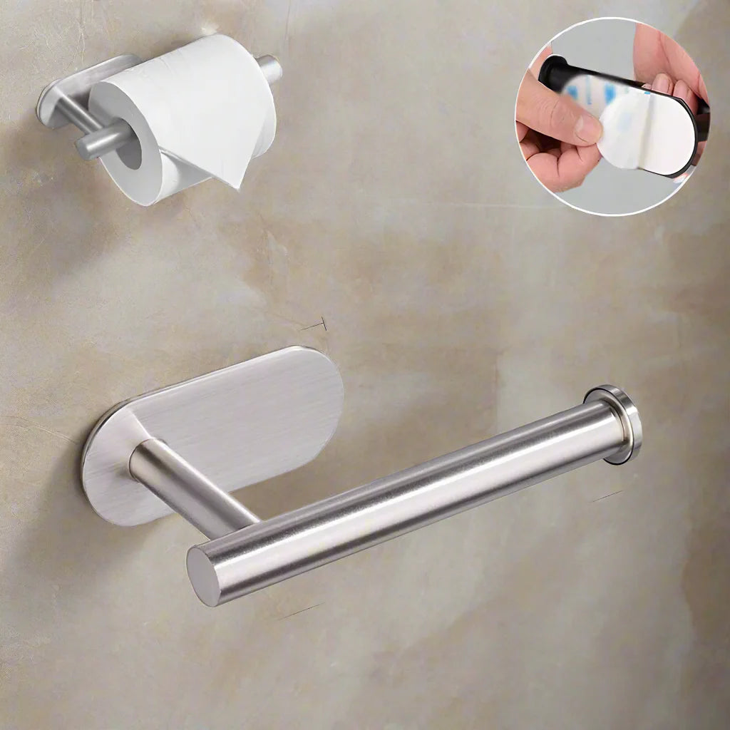 Self-Adhesive Stainless Steel Toilet Paper Holder - Winnie