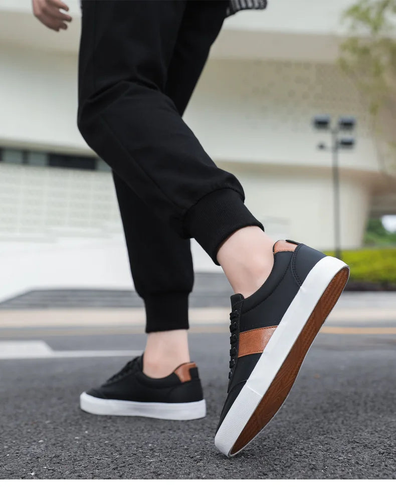 Streetstyle-Sneakers aus Leder