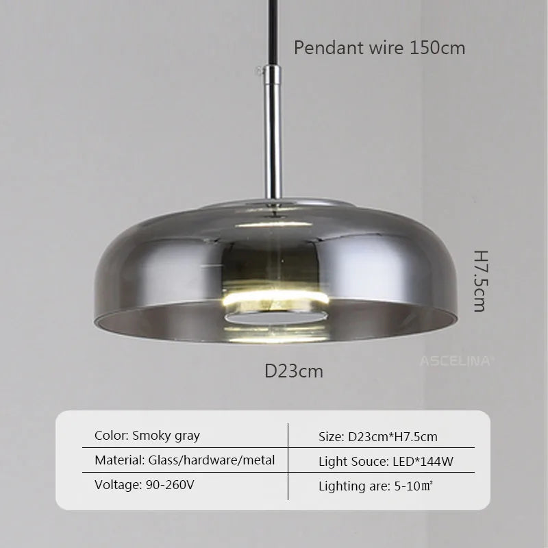 CrystalShine – Elegant LED glass pendant lamp