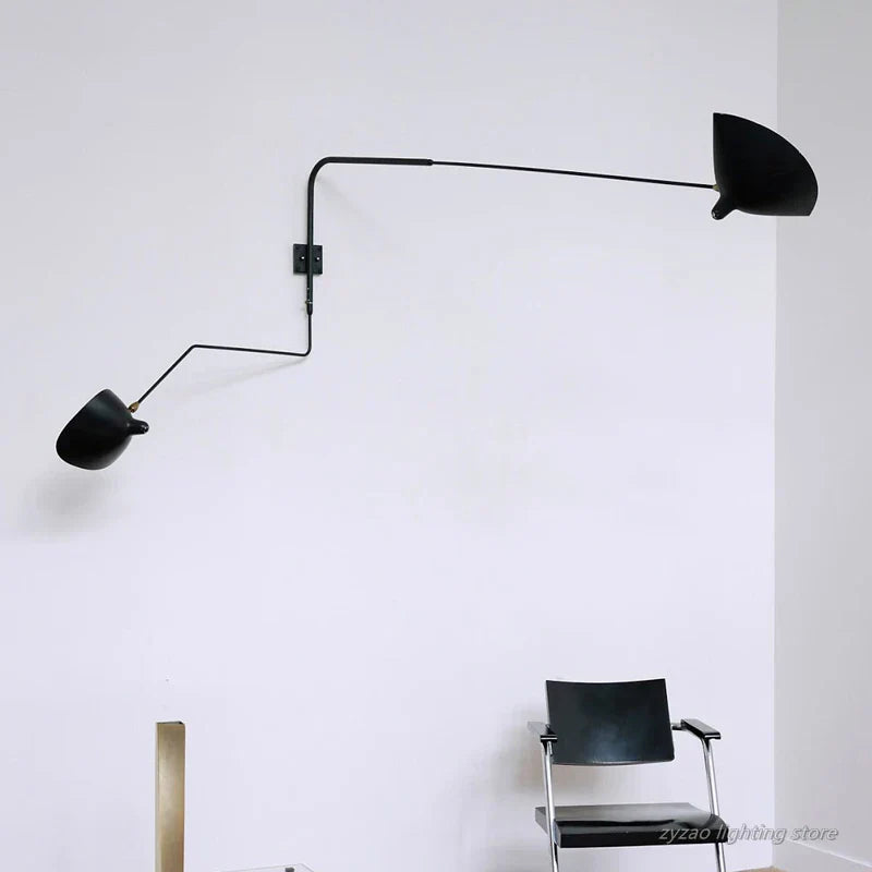 Dual Arc Modern Wall Lamp