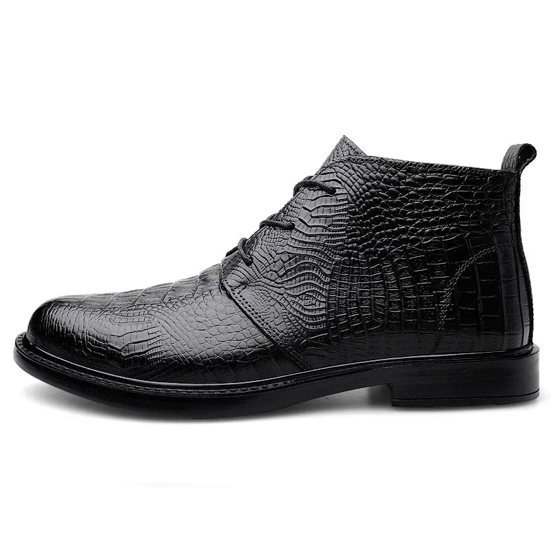 Bottes chukka en alligator