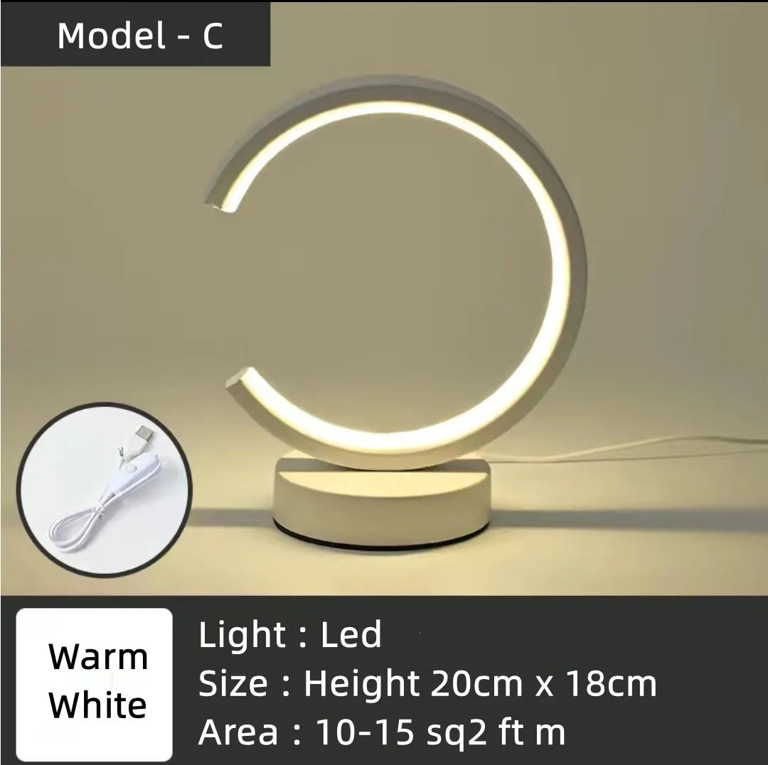 Modern LED Circular Table Lamp