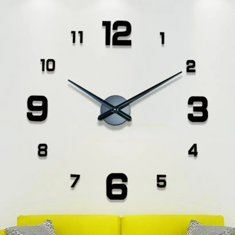 GlamClock – Relógio Espelho para uma Sala de Estar Elegante