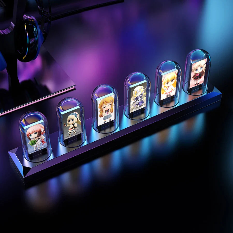 Nixie Glow Clock – Stunning RGB Digital Tube Night Light with App Control