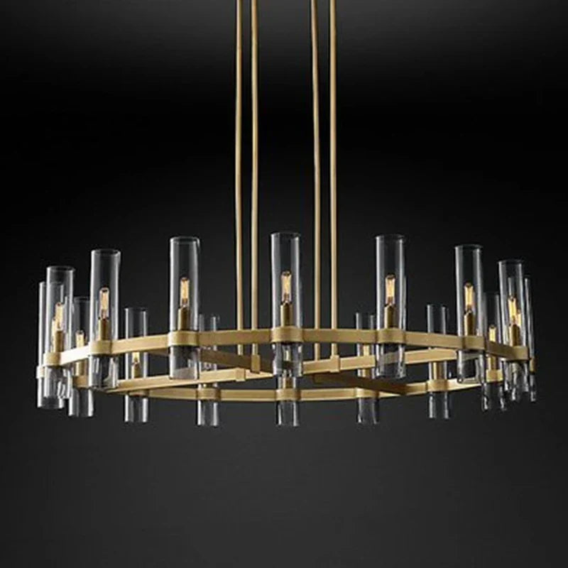 Keira Farmhouse Glass Chandelier