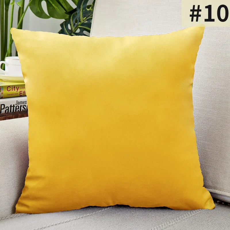 VelvetChic - Plain Cushion Cover for Home Decor