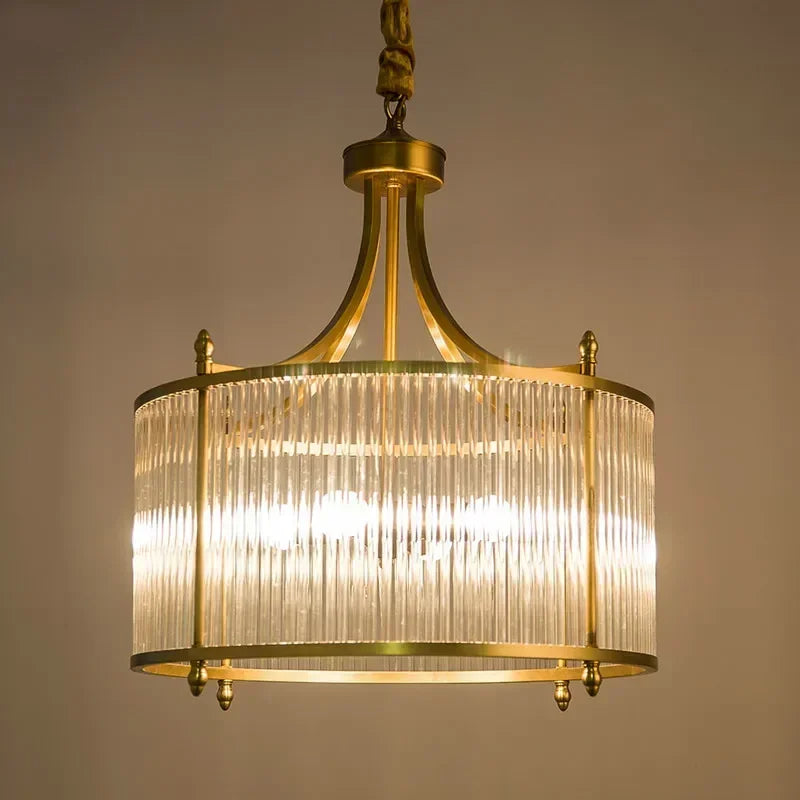 Grayson Golden Glass Chandelier