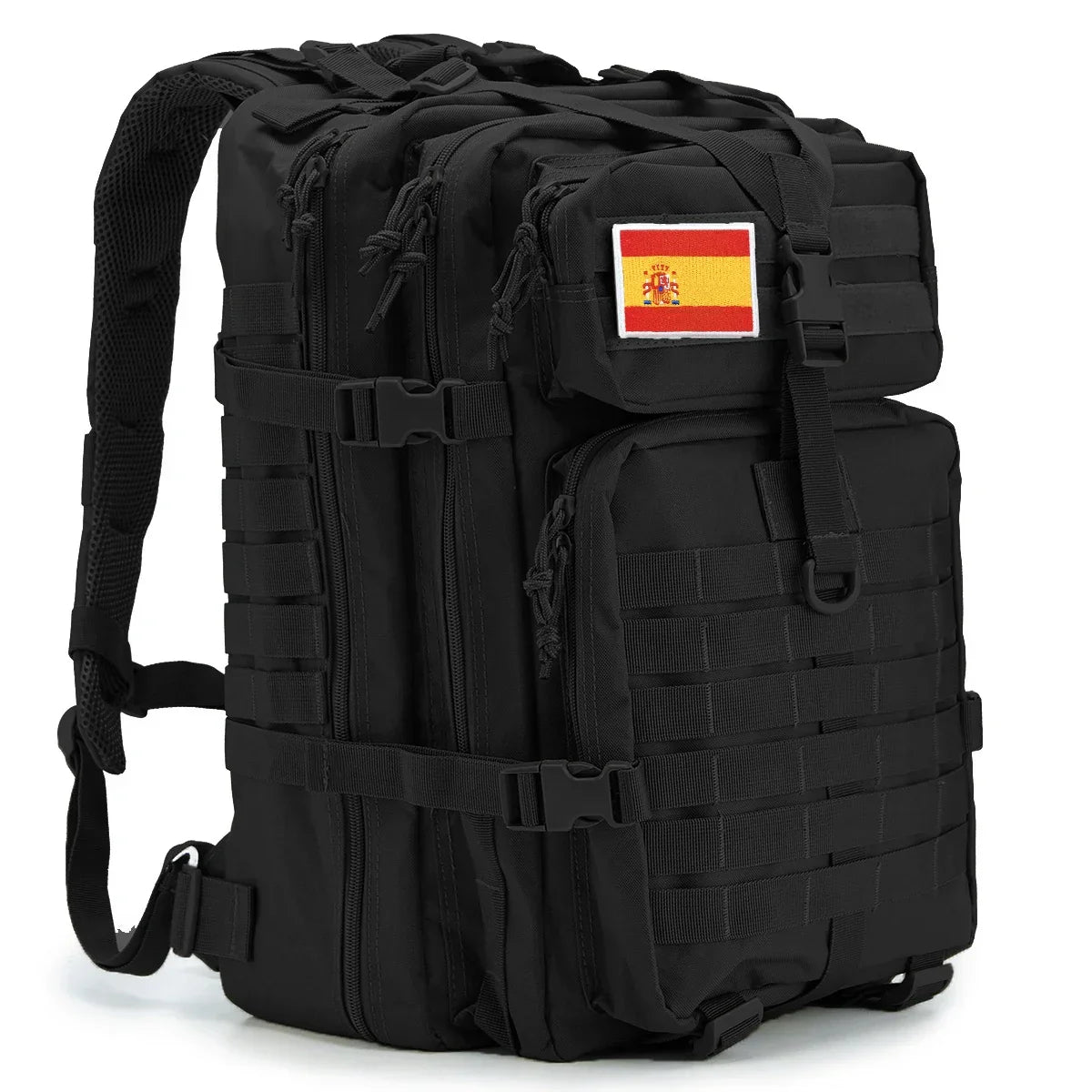 Sac à dos tactique 45 L pour homme/femme – Sac à dos MOLLE pour la chasse, la pêche, la randonnée, le trekking et la survie – Sac à dos d'extérieur de grande capacité avec porte-gobelets