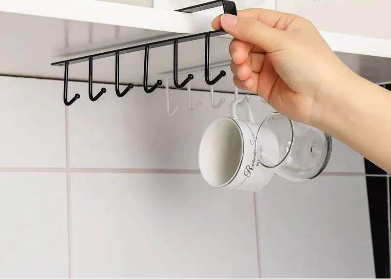 Winnie Nail-Free Kitchen Hooks – Multi-Row Storage Rack