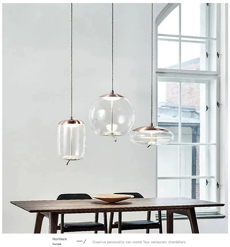 Art Glass Design Suspension Pendant Light