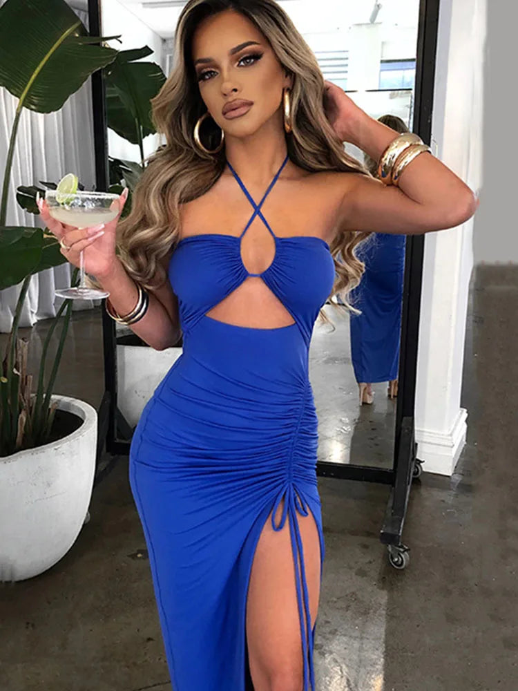 Sara Sleeveless Sexy Midi Bodycon Dress