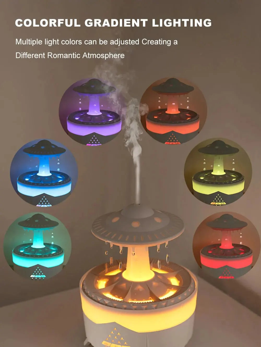 UFO Mia luftfugter – Misty Raindrop Aromatherapy Experience