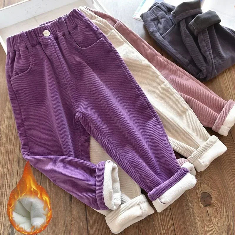 Pantalones Harem Cozy Cuddle para niños - Pantalones cómodos de algodón de invierno